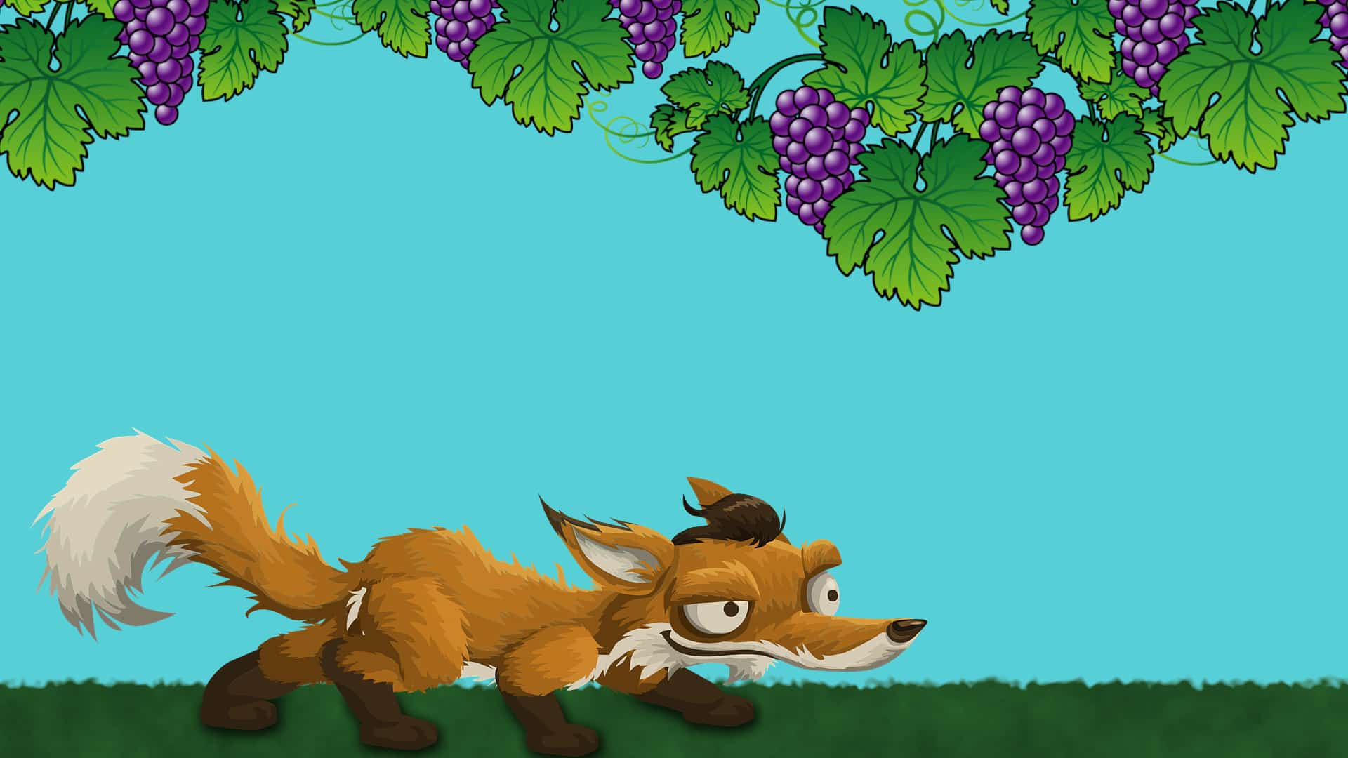 La zorra y las uvas | audio cuentos infantiles | Fábula de Esopo